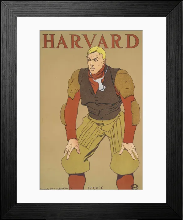 Framed Print : Harvard, c1907. Creator: Edward Penfield Framed Print : Harvard, c1907. Creator: Edward Penfield