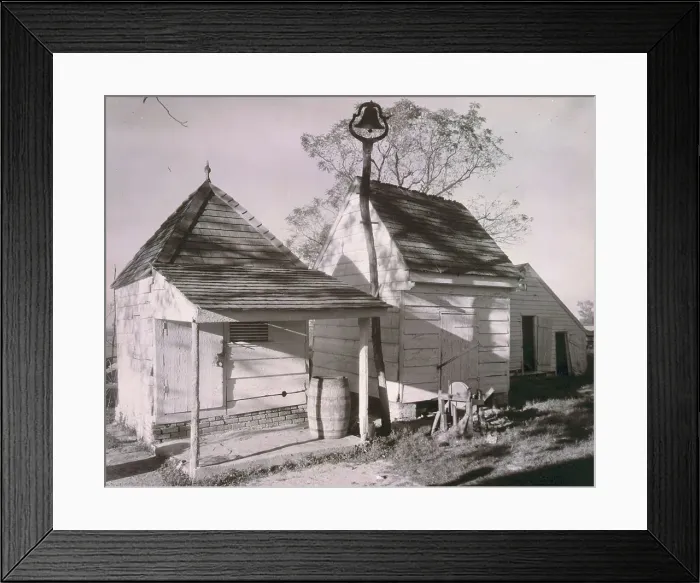 Framed Print : West Martingham outbuildings, St. Michael's, Talbot County, Maryland, 1936. Creator: Frances Benjamin Johnston Framed Print : West Martingham outbuildings, St. Michael's, Talbot County, Maryland, 1936. Creator: Frances Benjamin Johnston