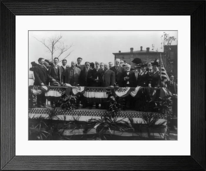 Framed Print : 25th anniversary celebration of Tuskegee Institute, Alabama, April 1906. Creator: Frances Benjamin Johnston Framed Print : 25th anniversary celebration of Tuskegee Institute, Alabama, April 1906. Creator: Frances Benjamin Johnston