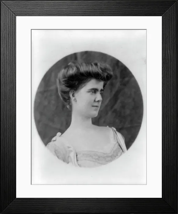 Framed Print : Martha Cameron, daughter of Don Cameron, head-and-shoulders portrait, facing right, c1900 - 1918. Creator: Frances Benjamin Johnston Framed Print : Martha Cameron, daughter of Don Cameron, head-and-shoulders portrait, facing right, c1900 - 1918. Creator: Frances Benjamin Johnston
