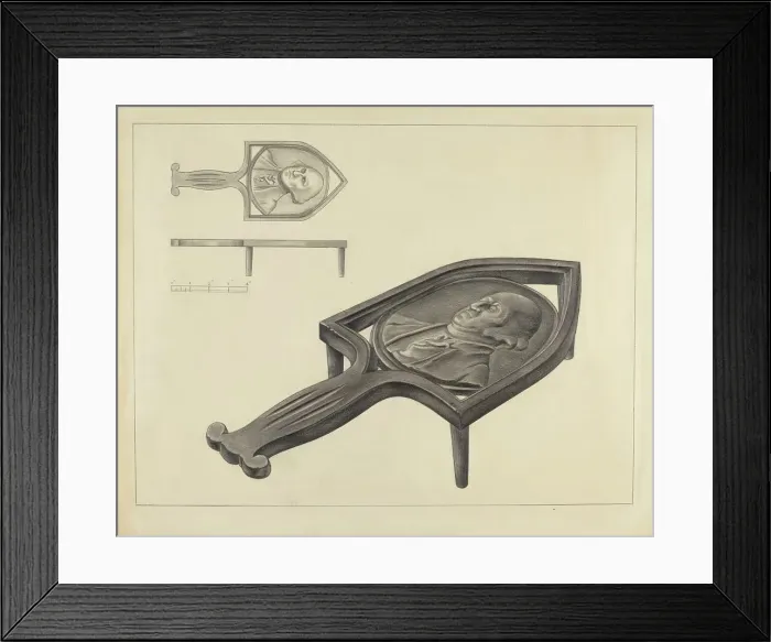 Framed Print : Flatiron Holder, c. 1936. Creator: Isidore Sovensky Framed Print : Flatiron Holder, c. 1936. Creator: Isidore Sovensky