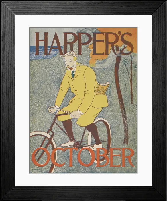 Framed Print : Posters. New York, 1890s-1907. c1895. Creator: Edward Penfield Framed Print : Posters. New York, 1890s-1907. c1895. Creator: Edward Penfield