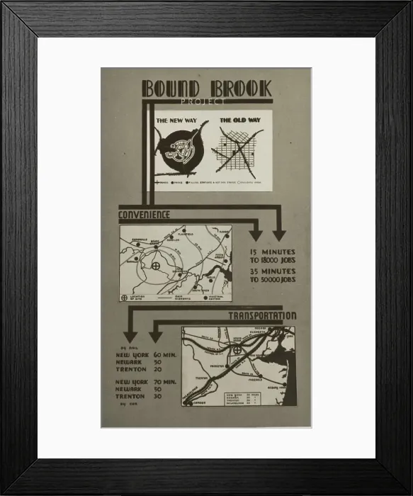 Framed Print : Poster by Record Section, Suburban Resettlement, 1935-12. Creator: Arthur Rothstein Framed Print : Poster by Record Section, Suburban Resettlement, 1935-12. Creator: Arthur Rothstein
