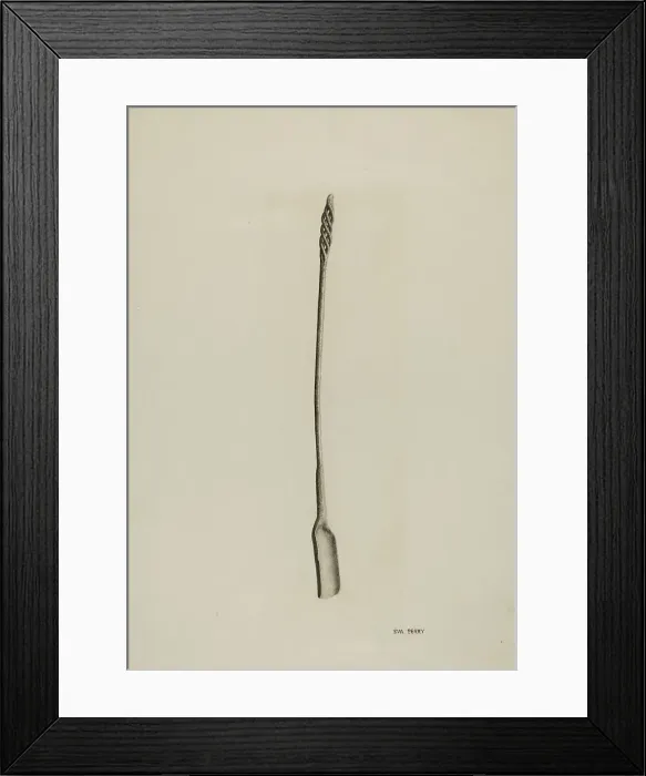 Framed Print : Fire Shovel, c. 1941. Creator: Eva Perry Framed Print : Fire Shovel, c. 1941. Creator: Eva Perry