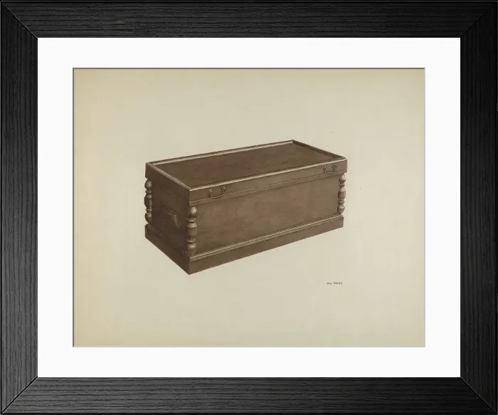 Framed Print : Chest, c. 1941. Creator: Eva Perry Framed Print : Chest, c. 1941. Creator: Eva Perry