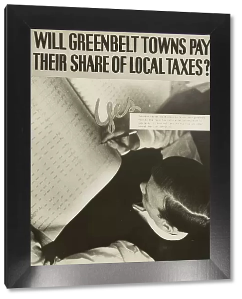 Poster by Record Section, Suburban Resettlement Administration, 1935-12. Creator: Arthur Rothstein