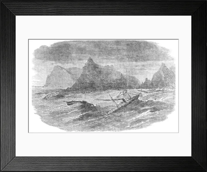 Framed Print : Storm in Balaclava Bay, 1854. Creator: Unknown Framed Print : Storm in Balaclava Bay, 1854. Creator: Unknown