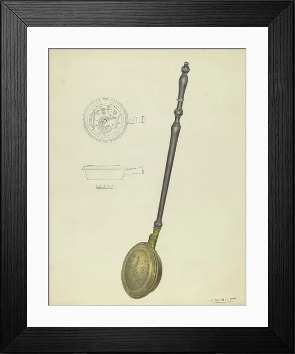 Framed Print : Warming Pan, c. 1939. Creator: Jack Staloff Framed Print : Warming Pan, c. 1939. Creator: Jack Staloff