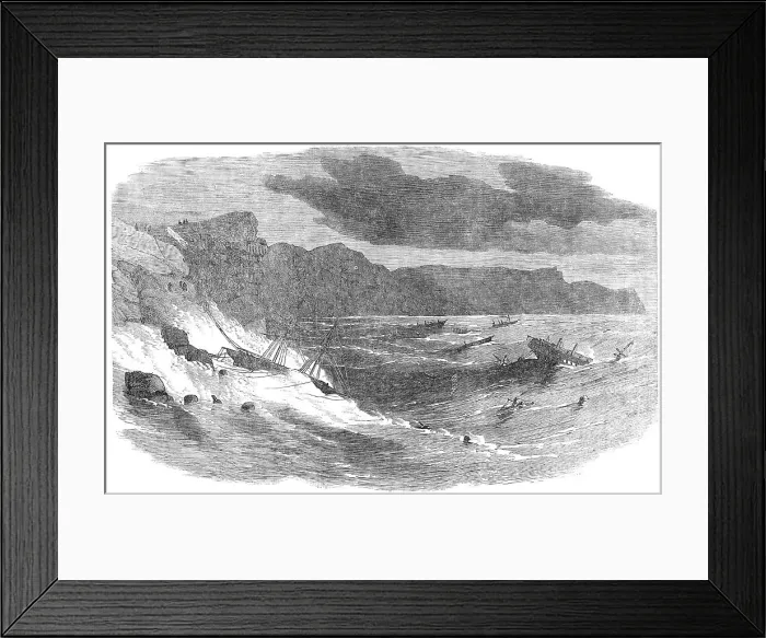 Framed Print : Storm in Balaclava Bay, 1854. Creator: Unknown Framed Print : Storm in Balaclava Bay, 1854. Creator: Unknown