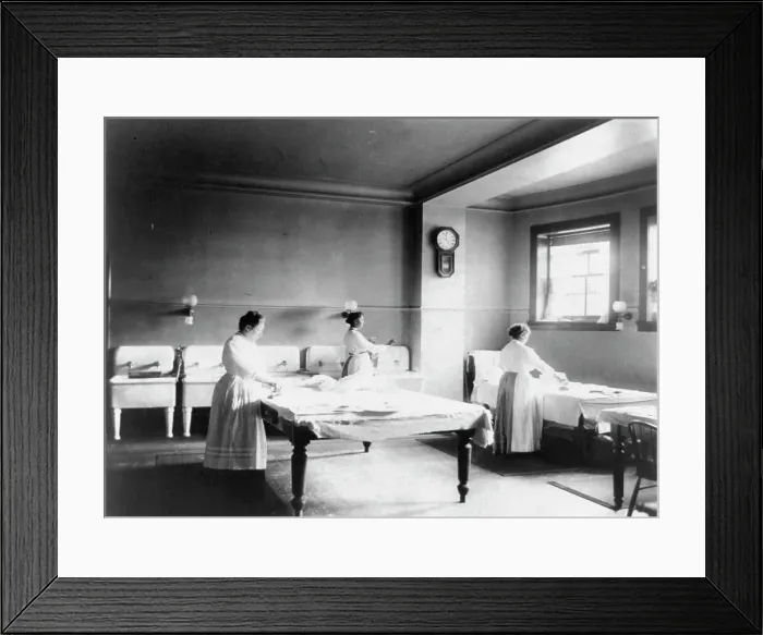 Framed Print : Mary Scott Townsend House, Wash. D.C.: Laundry, c1910-1911. Creator: Frances Benjamin Johnston Framed Print : Mary Scott Townsend House, Wash. D.C.: Laundry, c1910-1911. Creator: Frances Benjamin Johnston