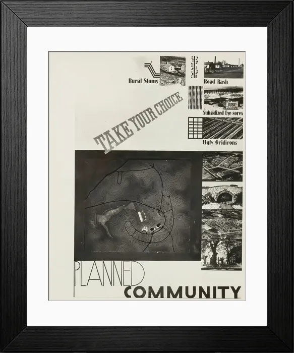 Framed Print : Poster by Record Section, Suburban Resettlement Administration, 1935-12. Creator: Arthur Rothstein Framed Print : Poster by Record Section, Suburban Resettlement Administration, 1935-12. Creator: Arthur Rothstein