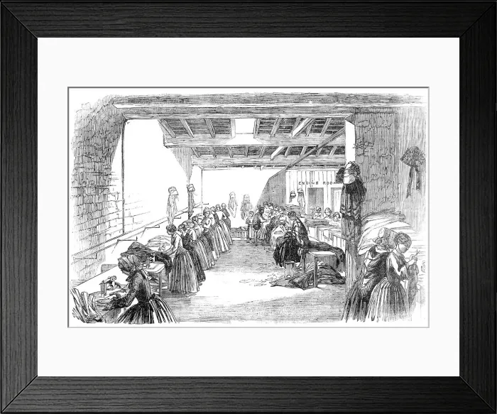 Framed Print : Steam Sewing-Machines, 1854. Creator: Unknown Framed Print : Steam Sewing-Machines, 1854. Creator: Unknown