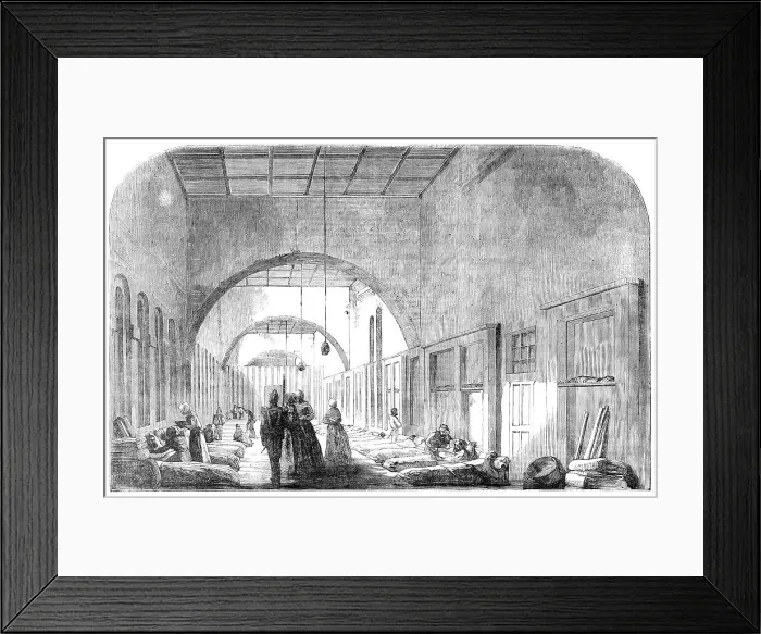 Framed Print : The New Barrack-Hospital, at Scutari, 1854. Creator: Unknown