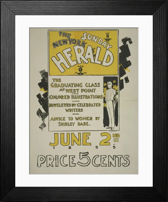 Framed Print : The New York Sunday herald. June 2nd 1895. c1895. Creator: Charles Hubbard Wright Framed Print : The New York Sunday herald. June 2nd 1895. c1895. Creator: Charles Hubbard Wright