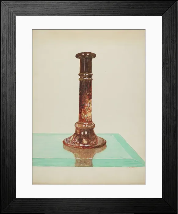 Framed Print : Candlestick, c. 1936. Creator: Lawrence Porth Framed Print : Candlestick, c. 1936. Creator: Lawrence Porth
