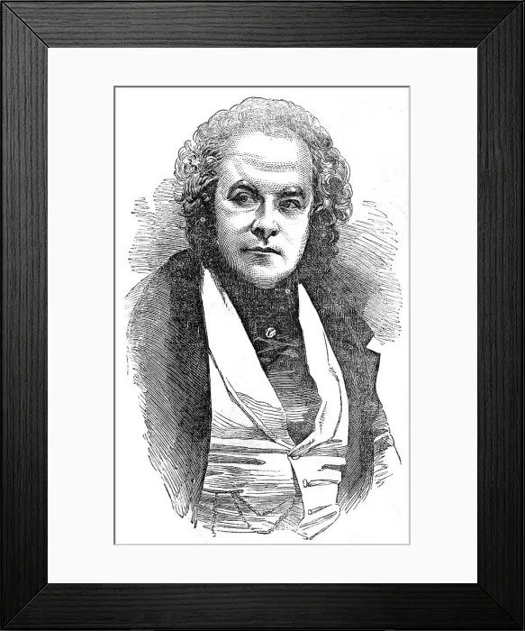 Framed Print : The late Lord Frederick Fitzclarence - from a daguerreotype by Claudet, 1854. Creator: Unknown Framed Print : The late Lord Frederick Fitzclarence - from a daguerreotype by Claudet, 1854. Creator: Unknown