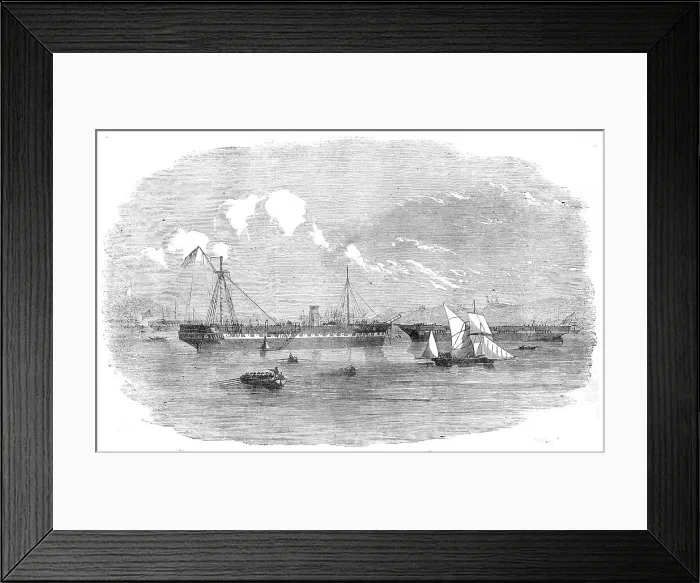 Framed Print : Wrecks of the Caduceus and the Steamer Melbourne, 1854. Creator: Unknown. Wrecks of the Caduceus and the Steamer Melbourne, 1854. Creator: Unknown Framed Print : Wrecks of the Caduceus and the Steamer Melbourne, 1854. Creator: Unknown. Wrecks of the Caduceus and the Steamer Melbourne, 1854. Creator: Unknown