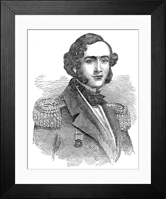 Framed Print : Captain William Hutcheson Hall, R.N. F.R.S. 1854. Creator: Unknown Framed Print : Captain William Hutcheson Hall, R.N. F.R.S. 1854. Creator: Unknown