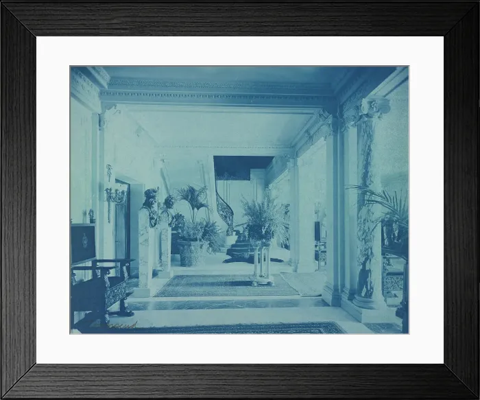 Framed Print : Mary Scott Townsend House, Wash. D.C.: Hallway of lobby, c1910. Creator: Frances Benjamin Johnston Framed Print : Mary Scott Townsend House, Wash. D.C.: Hallway of lobby, c1910. Creator: Frances Benjamin Johnston