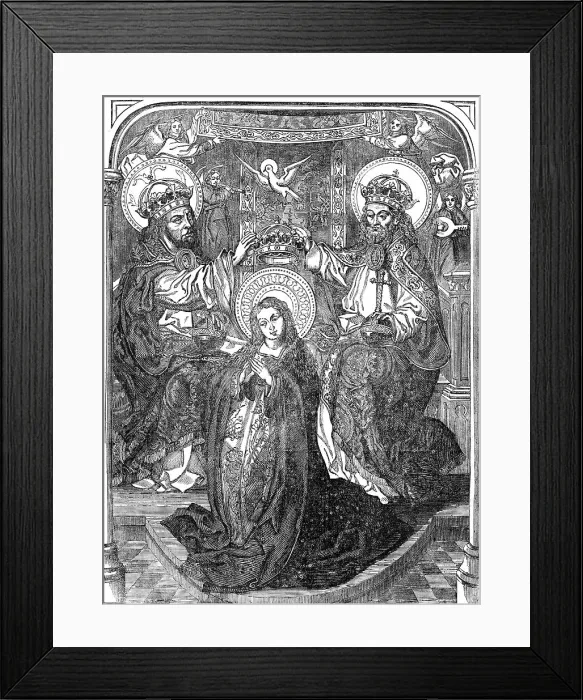 Framed Print : The Coronation of the Virgin by a German artist of the sixteenth century, 1854. Creator: Unknown. The Coronation of the Virgin by a German artist of the sixteenth century, 1854. Creator: Unknown Framed Print : The Coronation of the Virgin by a German artist of the sixteenth century, 1854. Creator: Unknown. The Coronation of the Virgin by a German artist of the sixteenth century, 1854. Creator: Unknown