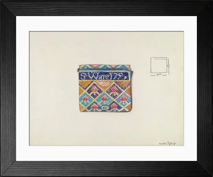 Framed Print : Purse, c. 1936. Creator: Walter Pyle Framed Print : Purse, c. 1936. Creator: Walter Pyle