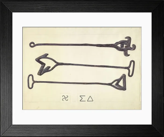Framed Print : Branding Iron, c. 1937. Creator: Henry Rasmusen Framed Print : Branding Iron, c. 1937. Creator: Henry Rasmusen