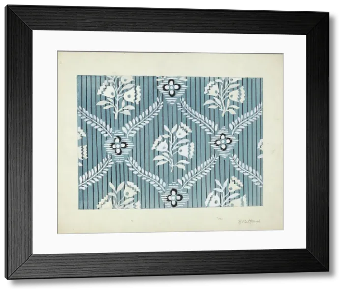 Framed Print : Wallpaper, 1935 / 1942. Creator: N. Rathovich Framed Print : Wallpaper, 1935 / 1942. Creator: N. Rathovich