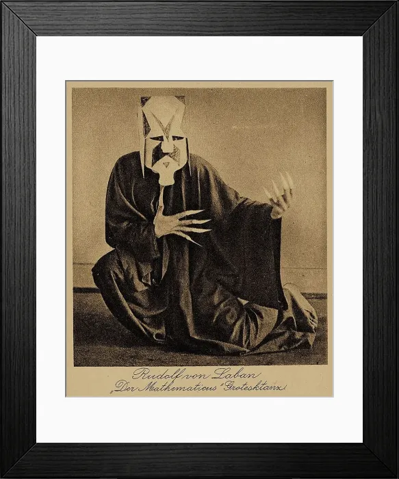 Framed Print : Rudolf von Laban as ?Mathematicus? (grotesque dance), 1915-1918. Creator: Anonymous Framed Print : Rudolf von Laban as ?Mathematicus? (grotesque dance), 1915-1918. Creator: Anonymous