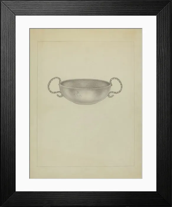 Framed Print : Silver Bowl, c. 1936. Creator: Isidore Steinberg Framed Print : Silver Bowl, c. 1936. Creator: Isidore Steinberg