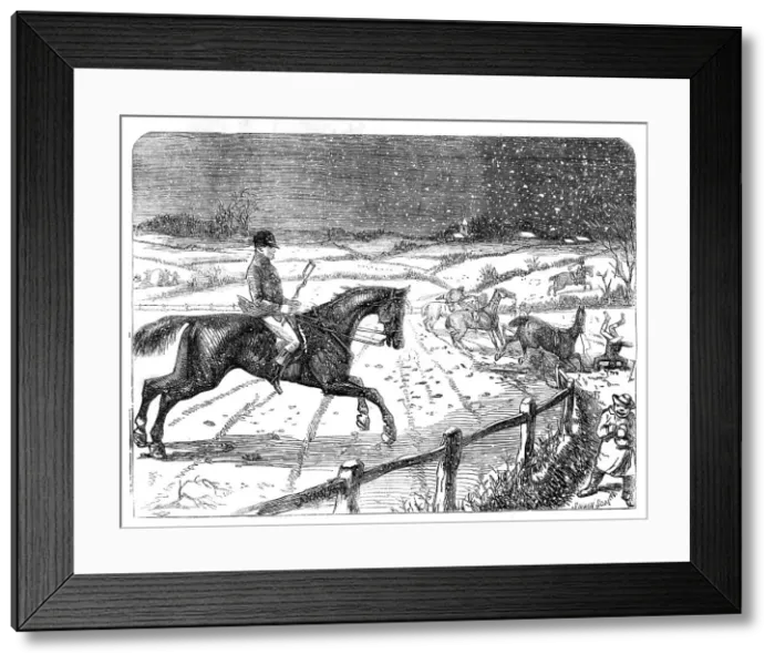 Framed Print : Very Fond of It - drawn by John Leech, 1854. Creator: Joseph Swain Framed Print : Very Fond of It - drawn by John Leech, 1854. Creator: Joseph Swain