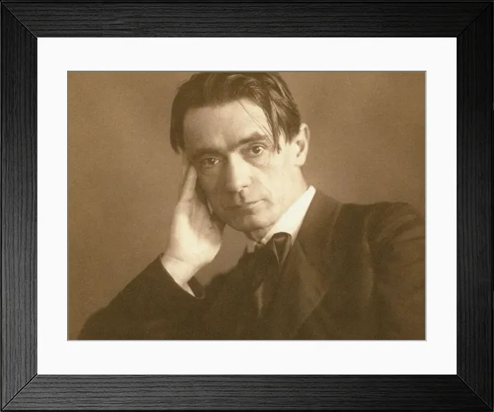 Framed Print : Portrait of the philosopher Rudolf Steiner (1861-1925). Creator: Anonymous Framed Print : Portrait of the philosopher Rudolf Steiner (1861-1925). Creator: Anonymous