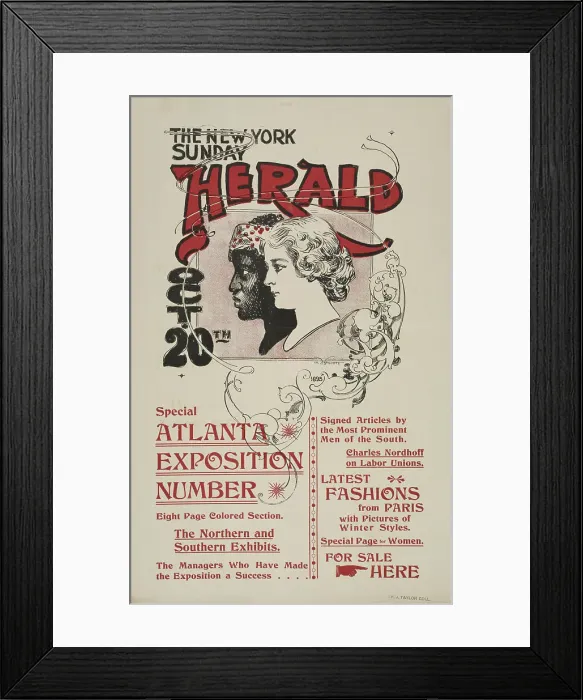 Framed Print : The New York Sunday herald. Oct. 20th 1895. c1895. Creator: Charles Hubbard Wright Framed Print : The New York Sunday herald. Oct. 20th 1895. c1895. Creator: Charles Hubbard Wright