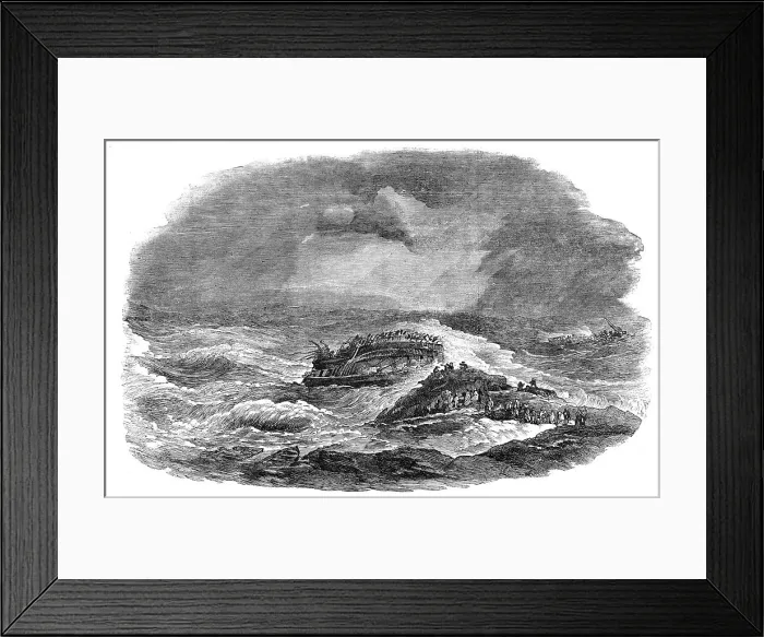 Framed Print : Wreck of the Troop-ship Charlotte, in Algoa Bay, 1854. Creator: Unknown. Wreck of the Troop-ship Charlotte, in Algoa Bay, 1854. Creator: Unknown Framed Print : Wreck of the Troop-ship Charlotte, in Algoa Bay, 1854. Creator: Unknown. Wreck of the Troop-ship Charlotte, in Algoa Bay, 1854. Creator: Unknown