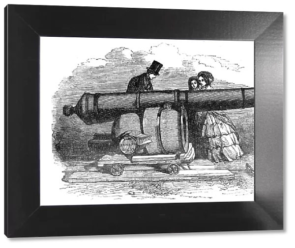 Gun and Mortar from Bomarsund, at the Crystal Palace, 1854. Creator: Unknown