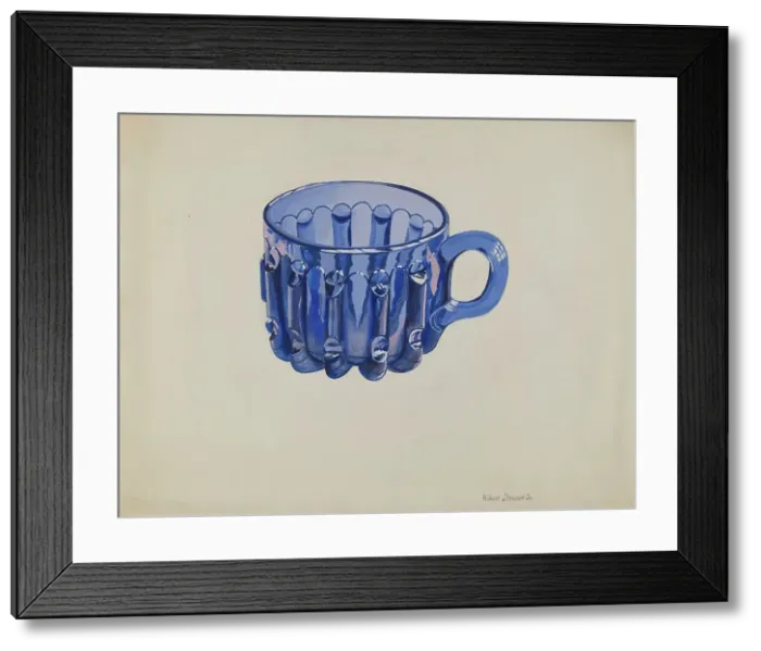 Framed Print : Cobalt Blue Cup, c. 1936. Creator: Robert Stewart Framed Print : Cobalt Blue Cup, c. 1936. Creator: Robert Stewart