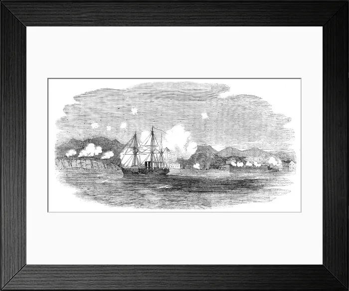 Framed Print : The Valorous chasing Russian Steamers into Sebastopol, 1854. Creator: Unknown. The Valorous chasing Russian Steamers into Sebastopol, 1854. Creator: Unknown Framed Print : The Valorous chasing Russian Steamers into Sebastopol, 1854. Creator: Unknown. The Valorous chasing Russian Steamers into Sebastopol, 1854. Creator: Unknown
