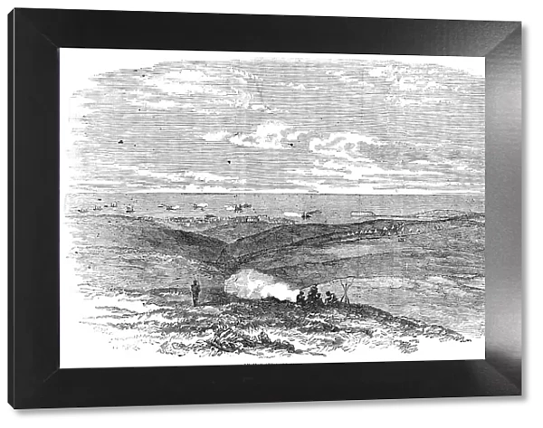 Russian Steamers Shelling the French Camp, Sebastopol, 1854. Creator: Unknown