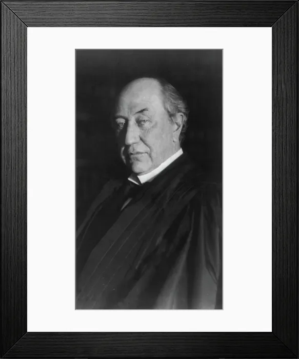 Framed Print : David Josiah Brewer, Associate Justice, Supreme Court, half-length portrait, facing left, c1906. Creator: Frances Benjamin Johnston Framed Print : David Josiah Brewer, Associate Justice, Supreme Court, half-length portrait, facing left, c1906. Creator: Frances Benjamin Johnston