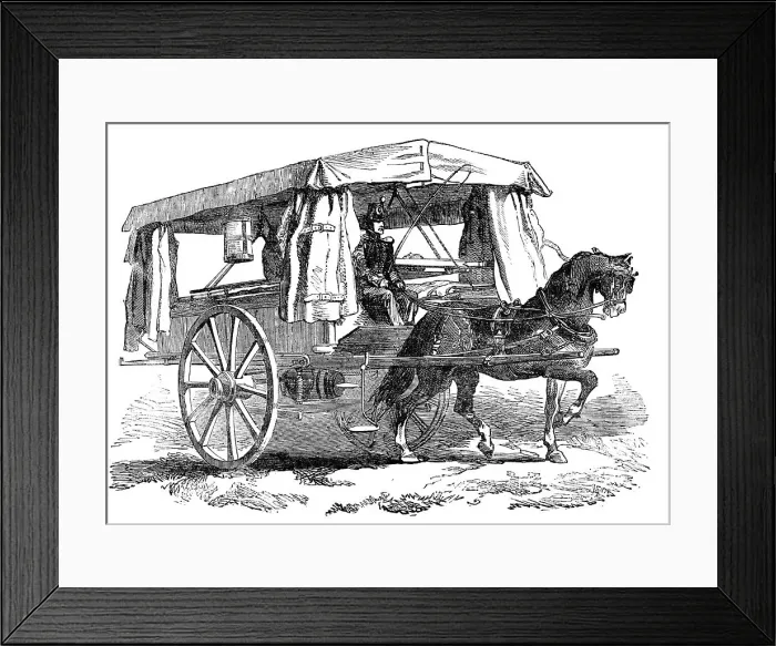 Framed Print : Ambulance for the Wounded, 1854. Creator: Unknown Framed Print : Ambulance for the Wounded, 1854. Creator: Unknown