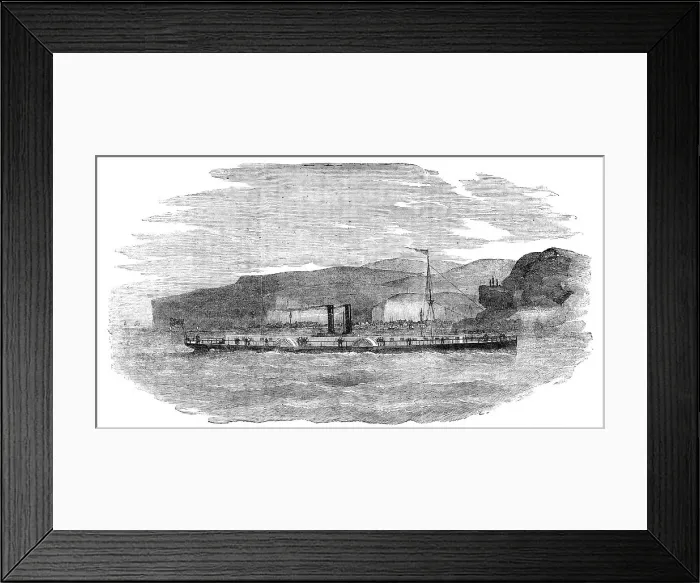 Framed Print : The Four-Paddle-Wheel Danube Steamer Tachtalia, 1854. Creator: Unknown. The Four-Paddle-Wheel Danube Steamer Tachtalia, 1854. Creator: Unknown Framed Print : The Four-Paddle-Wheel Danube Steamer Tachtalia, 1854. Creator: Unknown. The Four-Paddle-Wheel Danube Steamer Tachtalia, 1854. Creator: Unknown