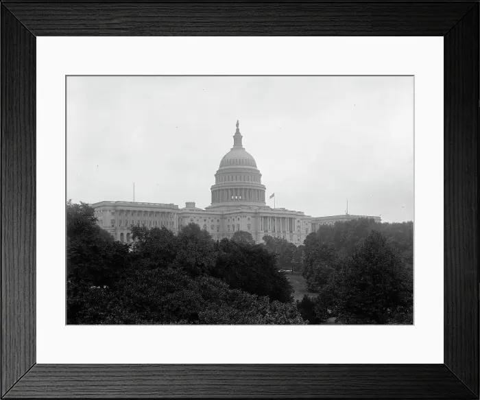 Framed Print : U.S. Capitol from the Southeast, [Washington, DC], 1911. Creator: Harris & Ewing. U.S. Capitol from the Southeast, [Washington, DC], 1911. Creator: Harris & Ewing