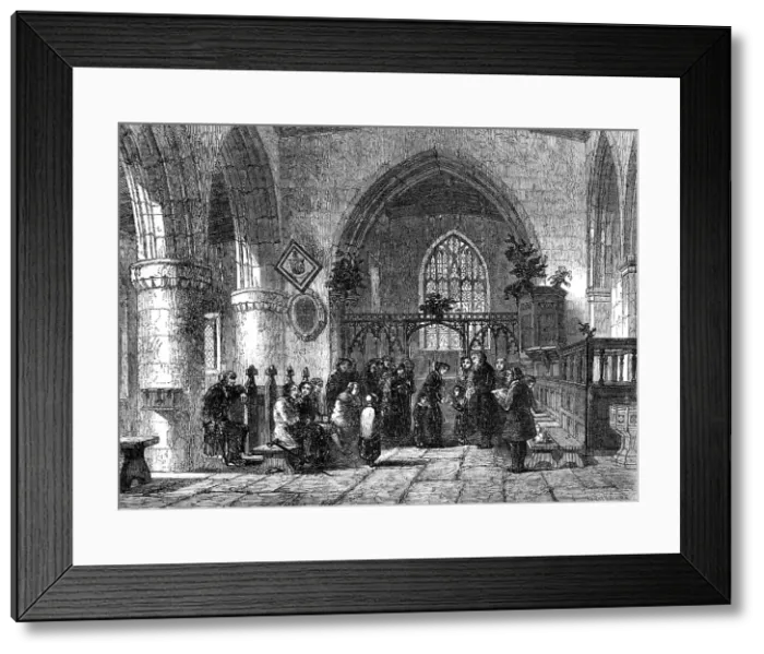 Framed Print : The Christmas Dole, 1854. Creator: M. Jackson Framed Print : The Christmas Dole, 1854. Creator: M. Jackson