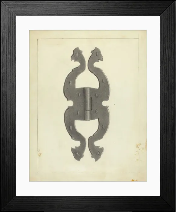 Framed Print : Hinge, c. 1939. Creator: Joseph Stonefield Framed Print : Hinge, c. 1939. Creator: Joseph Stonefield