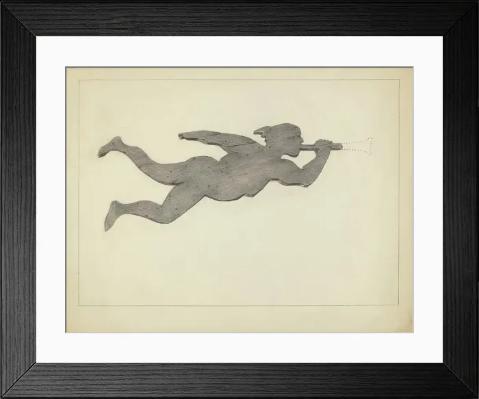 Framed Print : Weather Vane, c. 1937. Creator: Joseph Stonefield