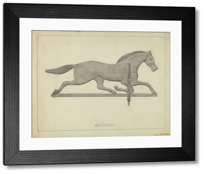 Framed Print : Weather Vane, c. 1937. Creator: Joseph Stonefield Framed Print : Weather Vane, c. 1937. Creator: Joseph Stonefield