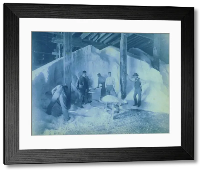 Framed Print : Salt mines, c1893. Creator: Frances Benjamin Johnston Framed Print : Salt mines, c1893. Creator: Frances Benjamin Johnston