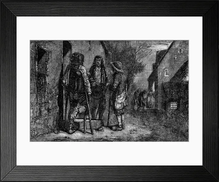 Framed Print : Christmas Eve in Britany, 1854. Creator: Unknown Framed Print : Christmas Eve in Britany, 1854. Creator: Unknown