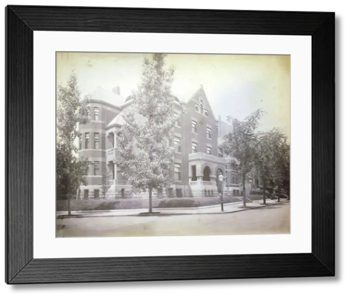 Framed Print : Home of Mrs. Phoebe Apperson Hearst, 1400 New Hampshire Avenue... c1890-1920(?). Creator: Frances Benjamin Johnston Framed Print : Home of Mrs. Phoebe Apperson Hearst, 1400 New Hampshire Avenue... c1890-1920(?). Creator: Frances Benjamin Johnston