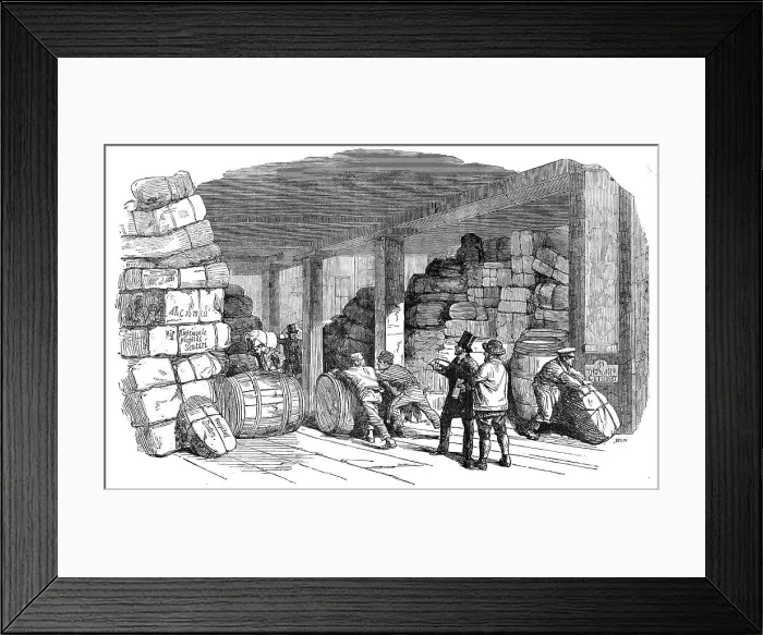 Framed Print : Reception, by Messrs. Cuthbert, Paternoster-Row, of Lint, Etc. for the Wounded at Scutari, 1854. Creator: Unknown Framed Print : Reception, by Messrs. Cuthbert, Paternoster-Row, of Lint, Etc. for the Wounded at Scutari, 1854. Creator: Unknown