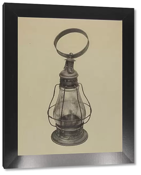 Hand Lantern, c. 1938. Creator: Florence Strom